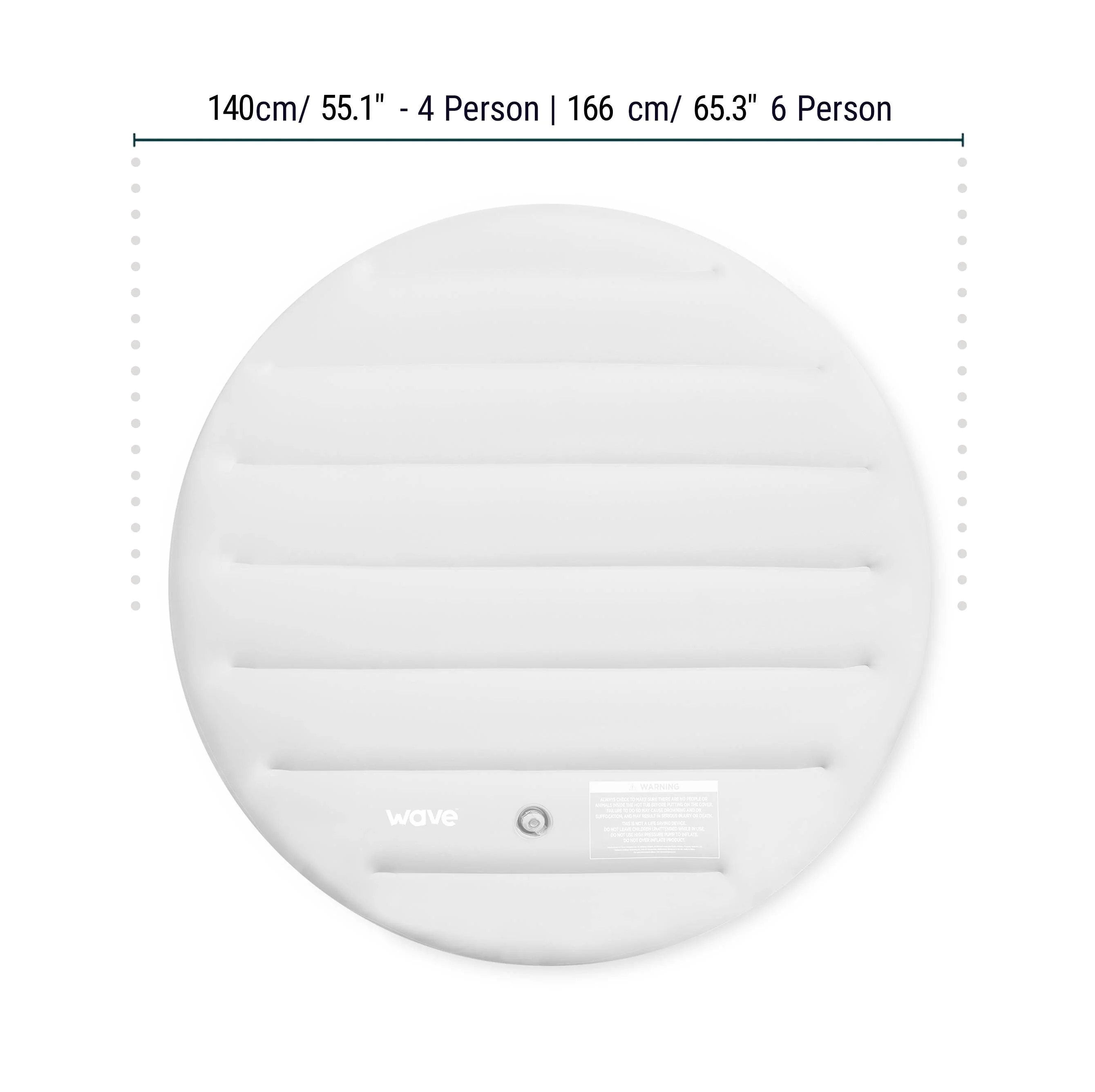 Thermally Efficient Inflatable Cover | Round | White - Image 3