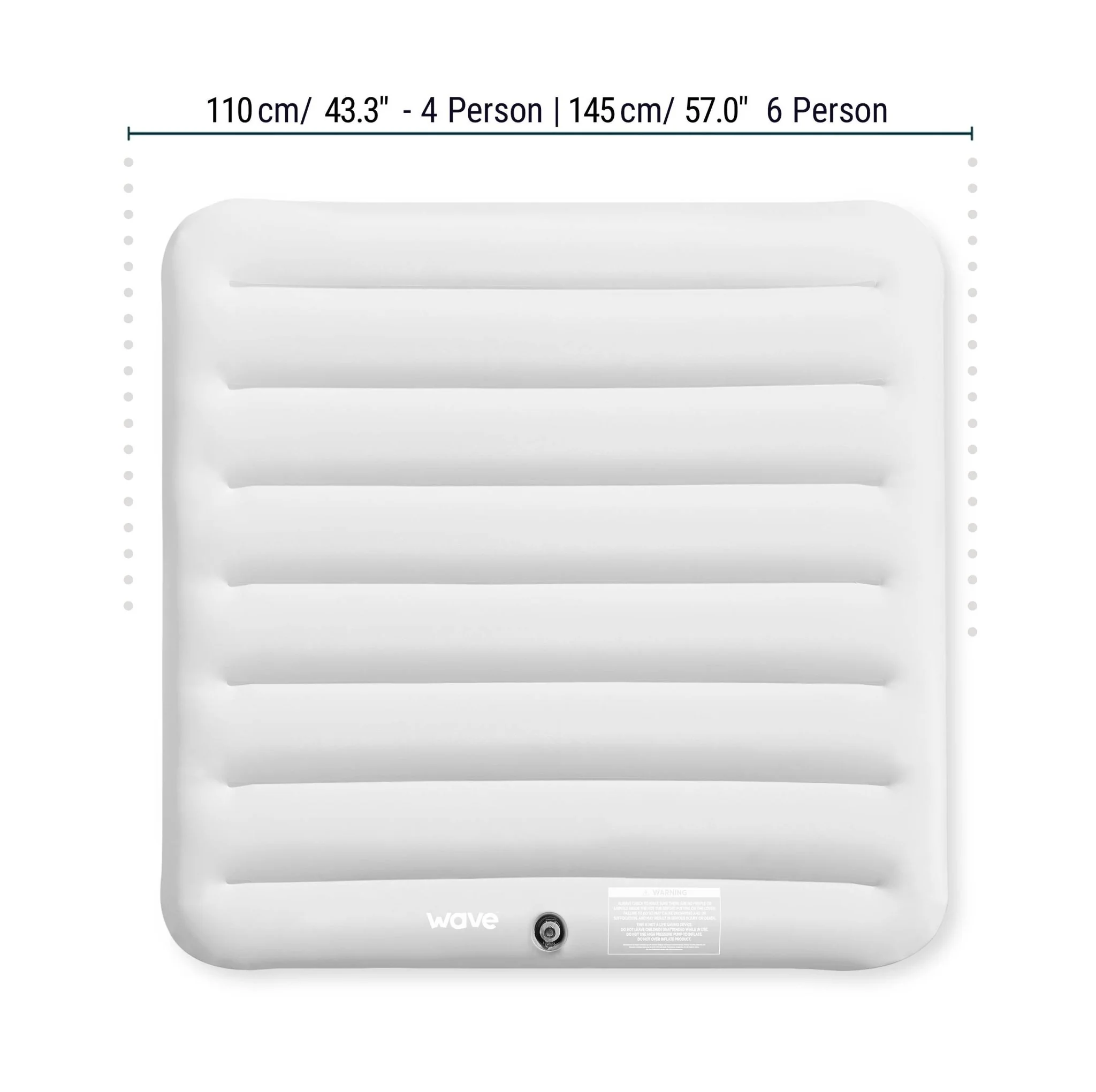 Thermally Efficient Inflatable Cover | Square | White - Image 3