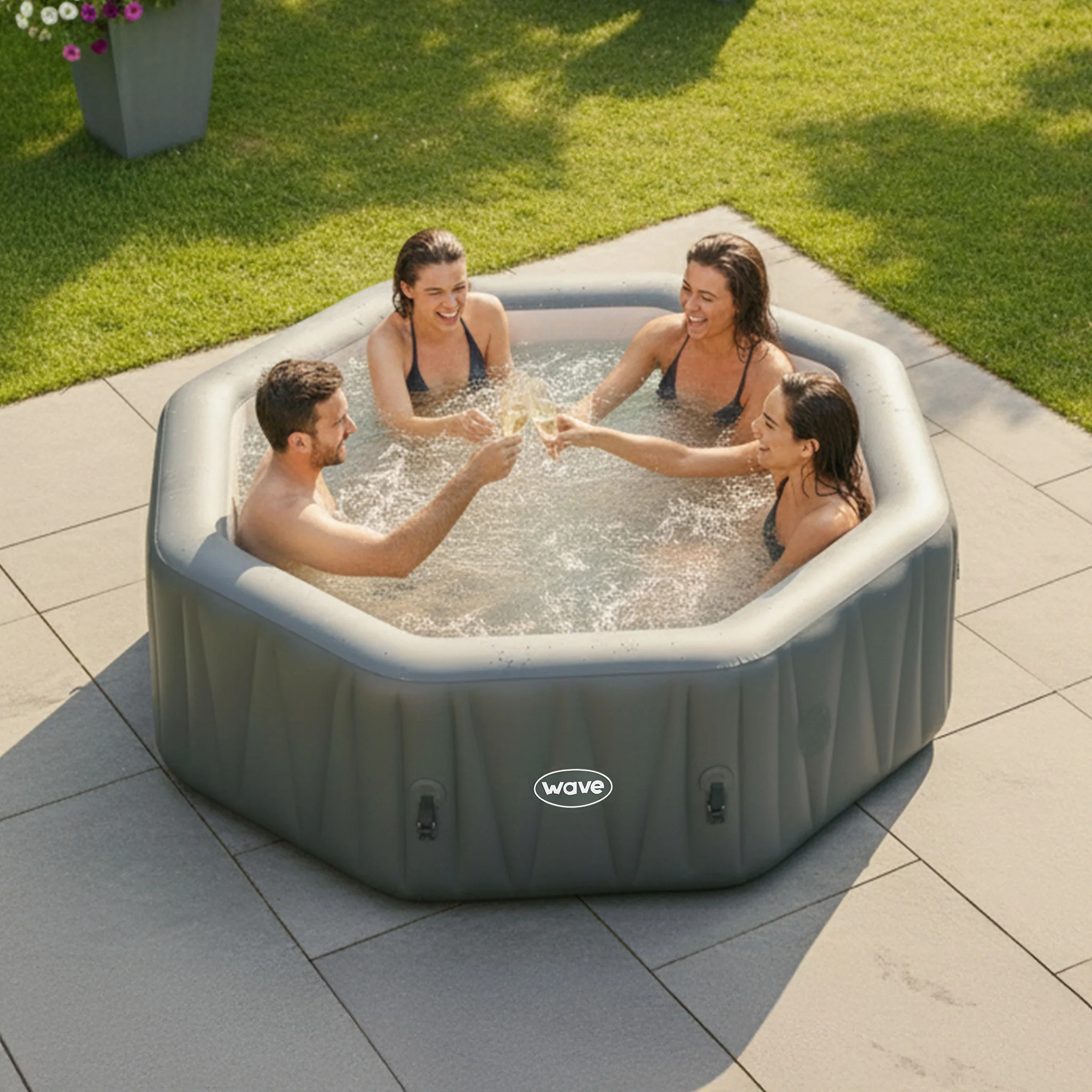 Aegean | 6-Person Inflatable Hot Tub | Built-In Integrated Heater - Image 11