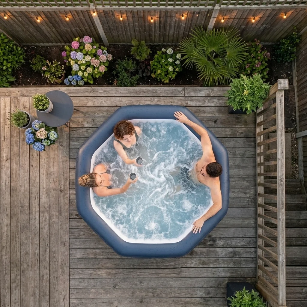 Aegean | 6-Person Inflatable Hot Tub | Built-In Integrated Heater - Image 5
