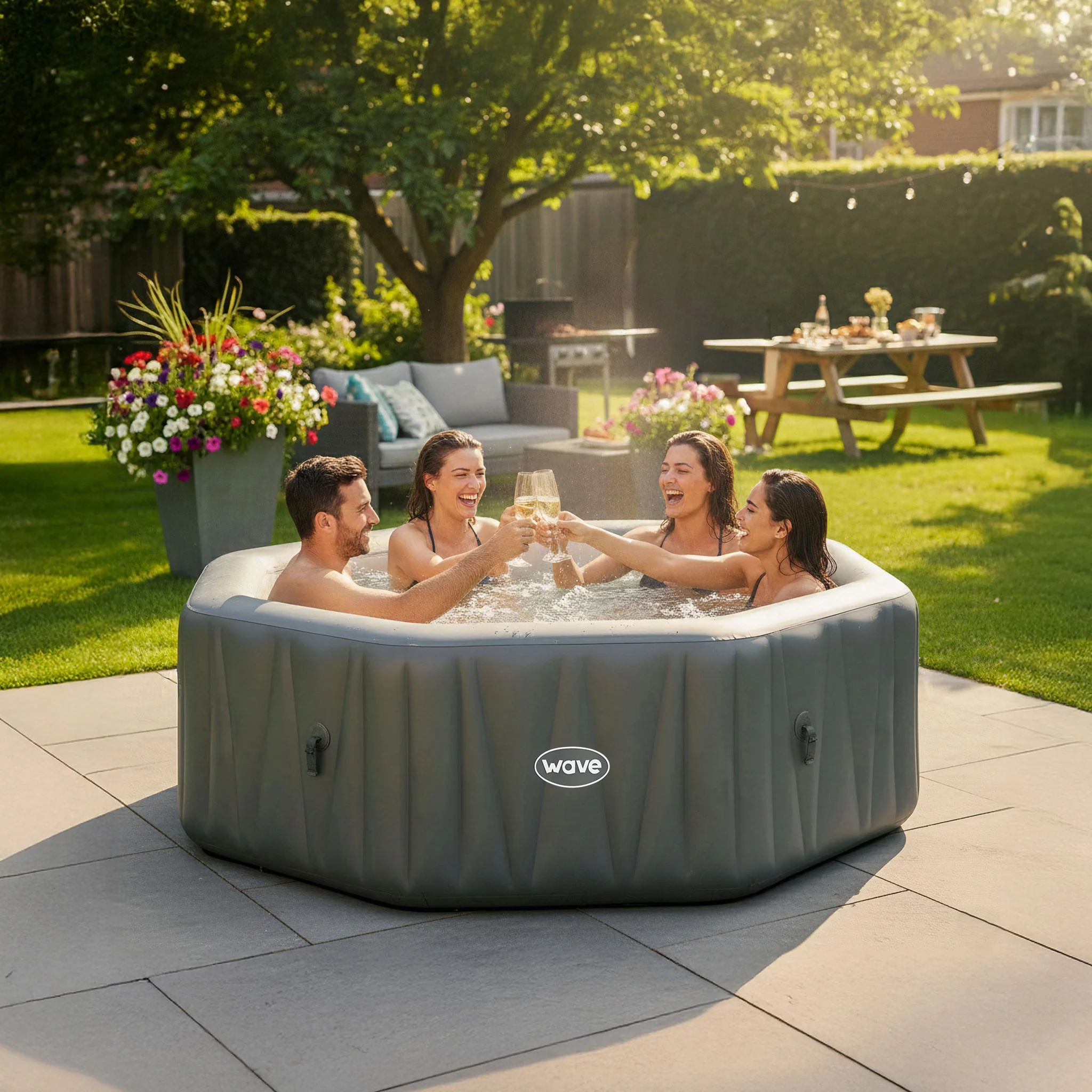 Aegean | 6-Person Inflatable Hot Tub | Built-In Integrated Heater - Image 9