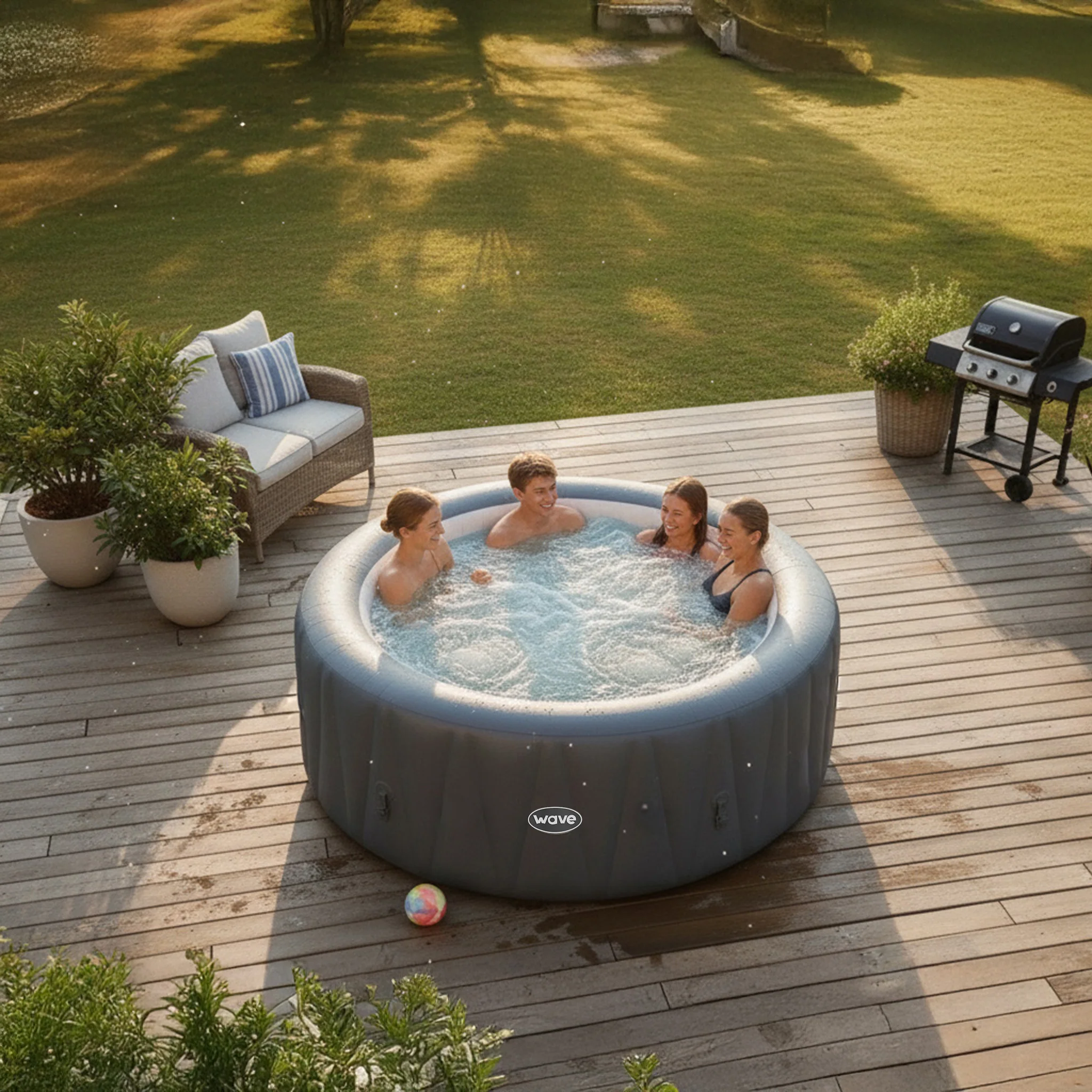 Atlantic | 4/6-Person Inflatable Hot Tub | Built-In Integrated Heater - Image 5