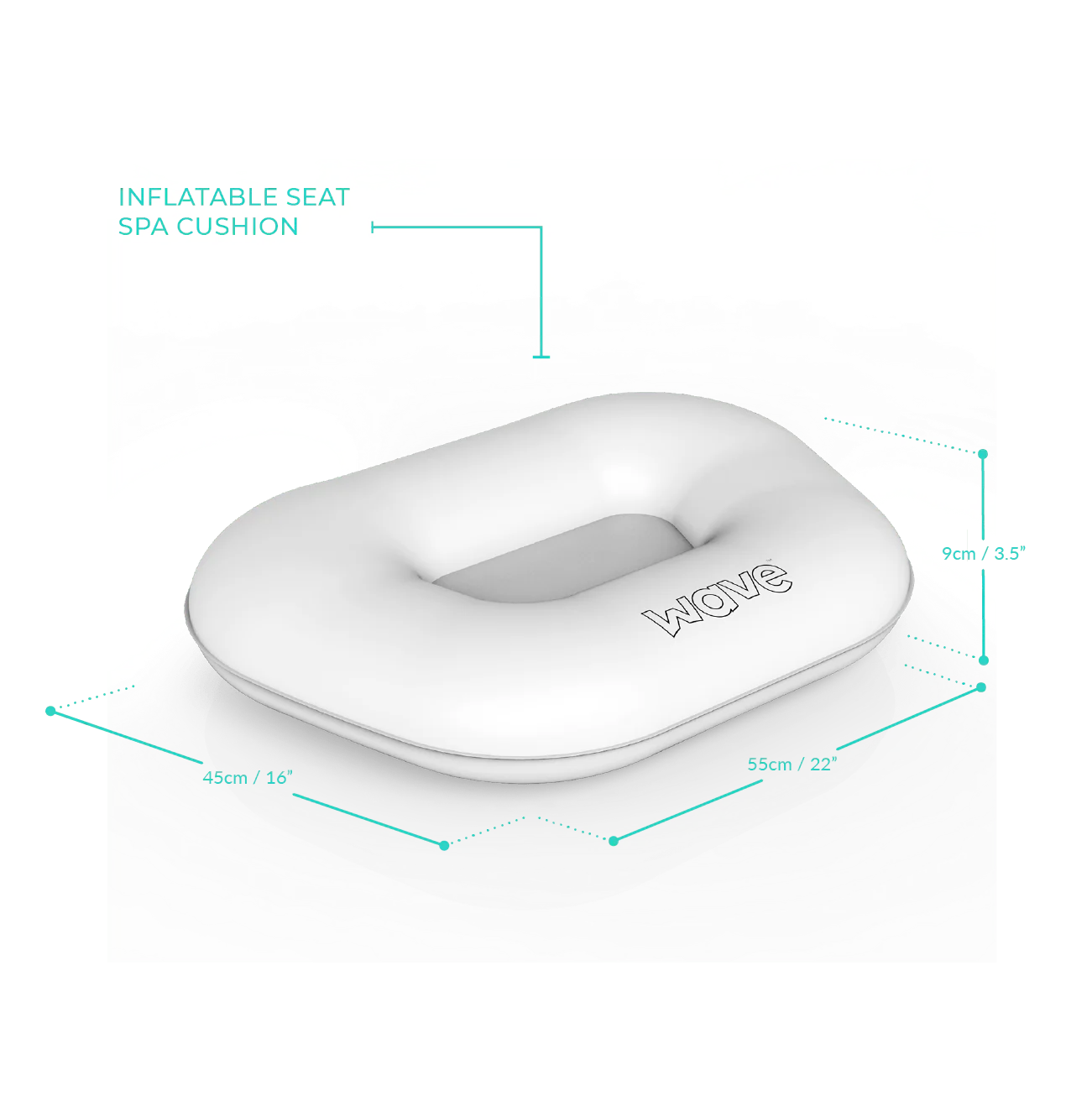 Inflatable Seat Cushion/Floating Tray | White - Image 4