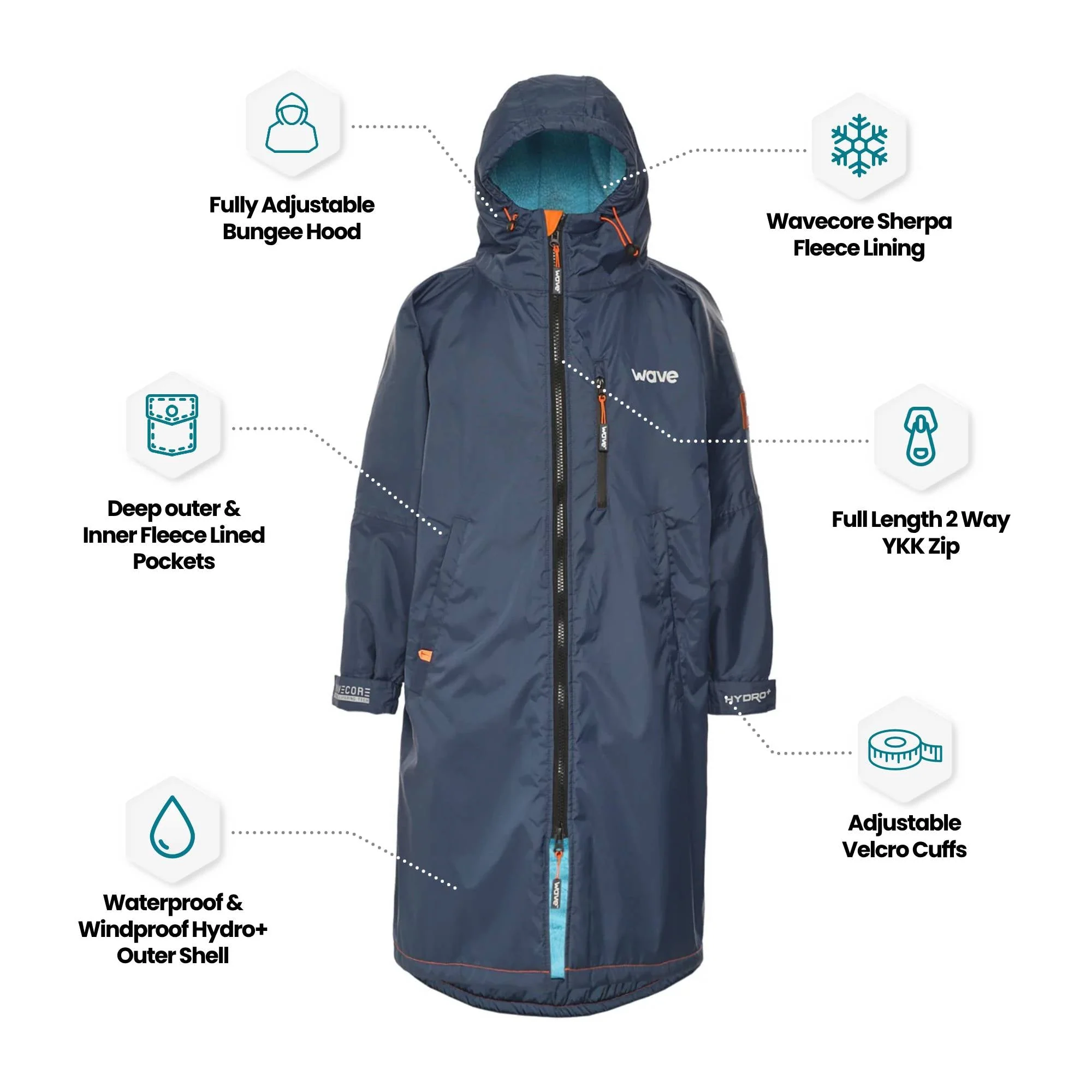 Fleece-Lined Hot Tub Changing Robe | Waterproof & Windproof | Unisex - Image 28