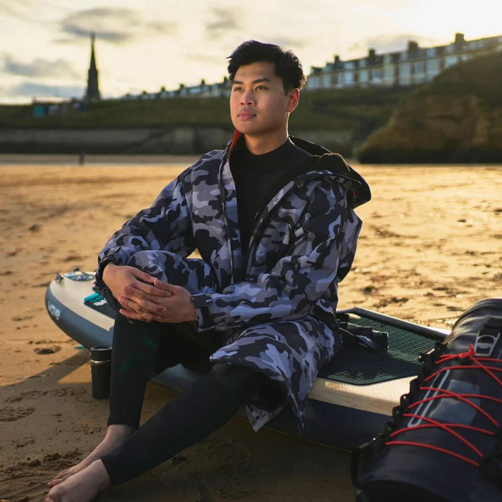 Fleece-Lined Hot Tub Changing Robe | Waterproof & Windproof | Unisex - Image 35