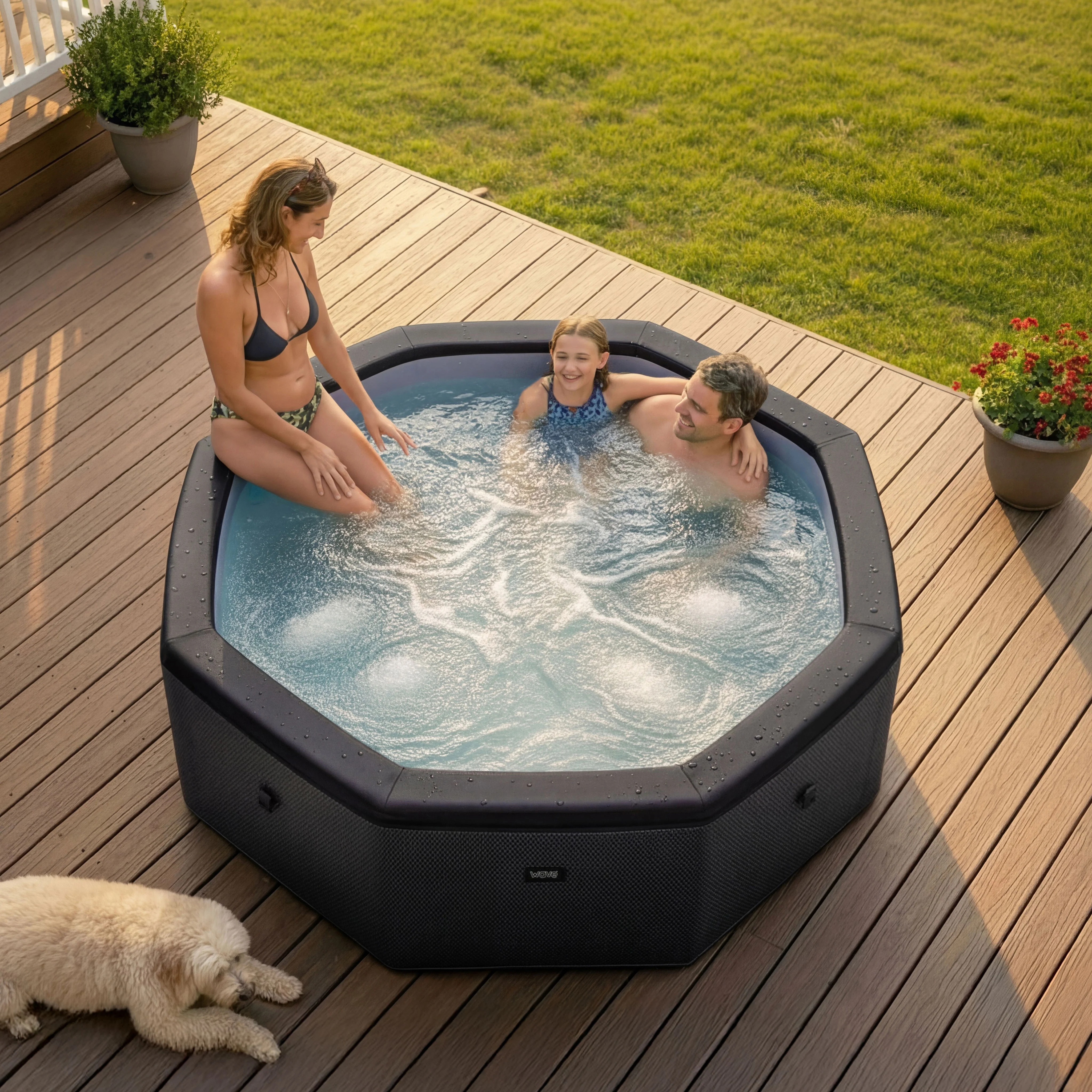 Como | 6-Person Eco Foam Hot Tub | Built-In Integrated Heater - Image 11