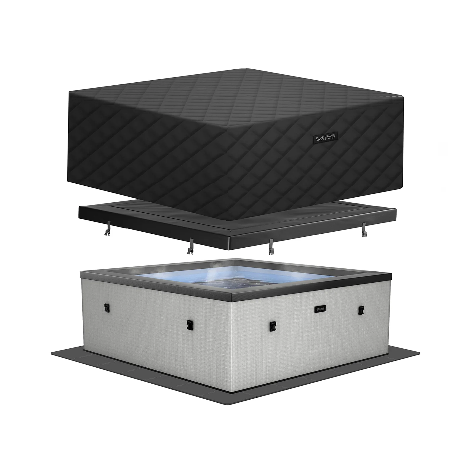 Garda | 4/6-Person Eco Foam Hot Tub | Built-In Integrated Heater - Image 7