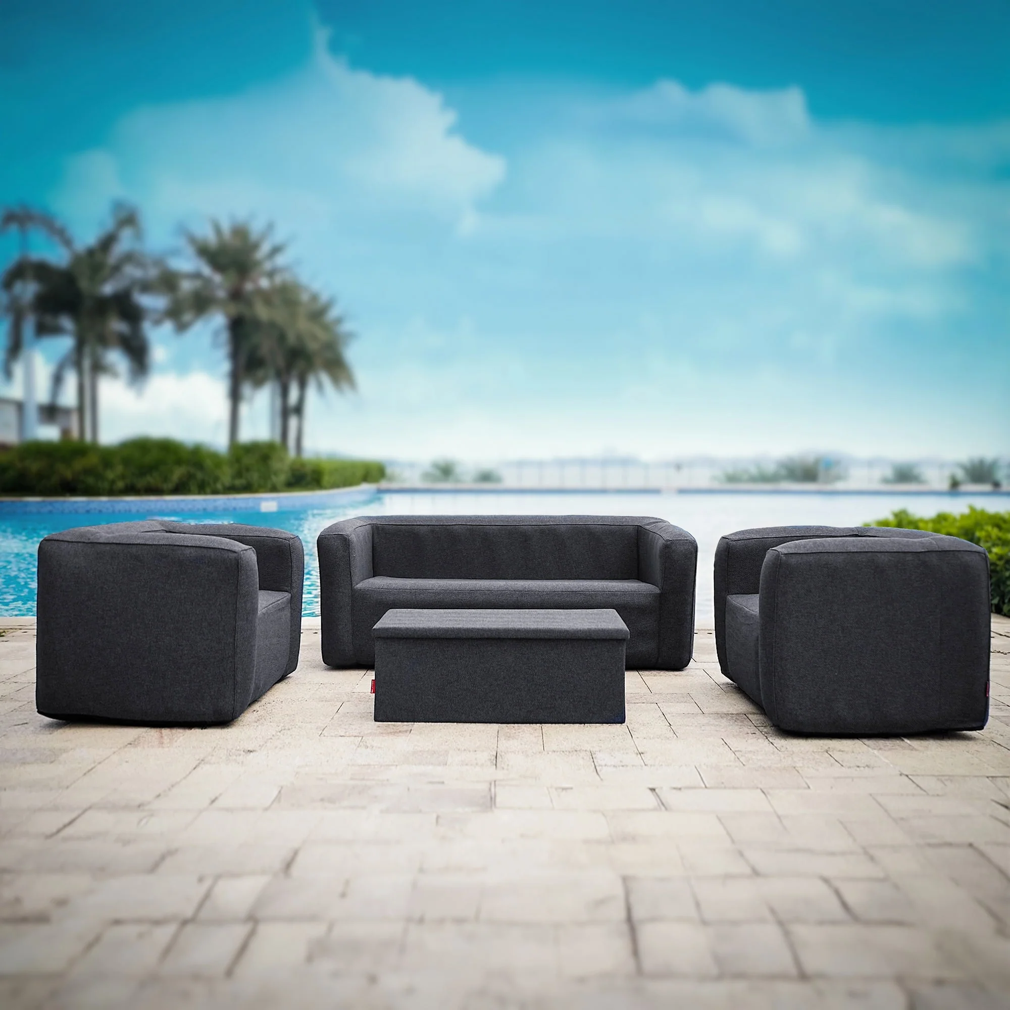 Chair and Double Sofa Set - Image 3